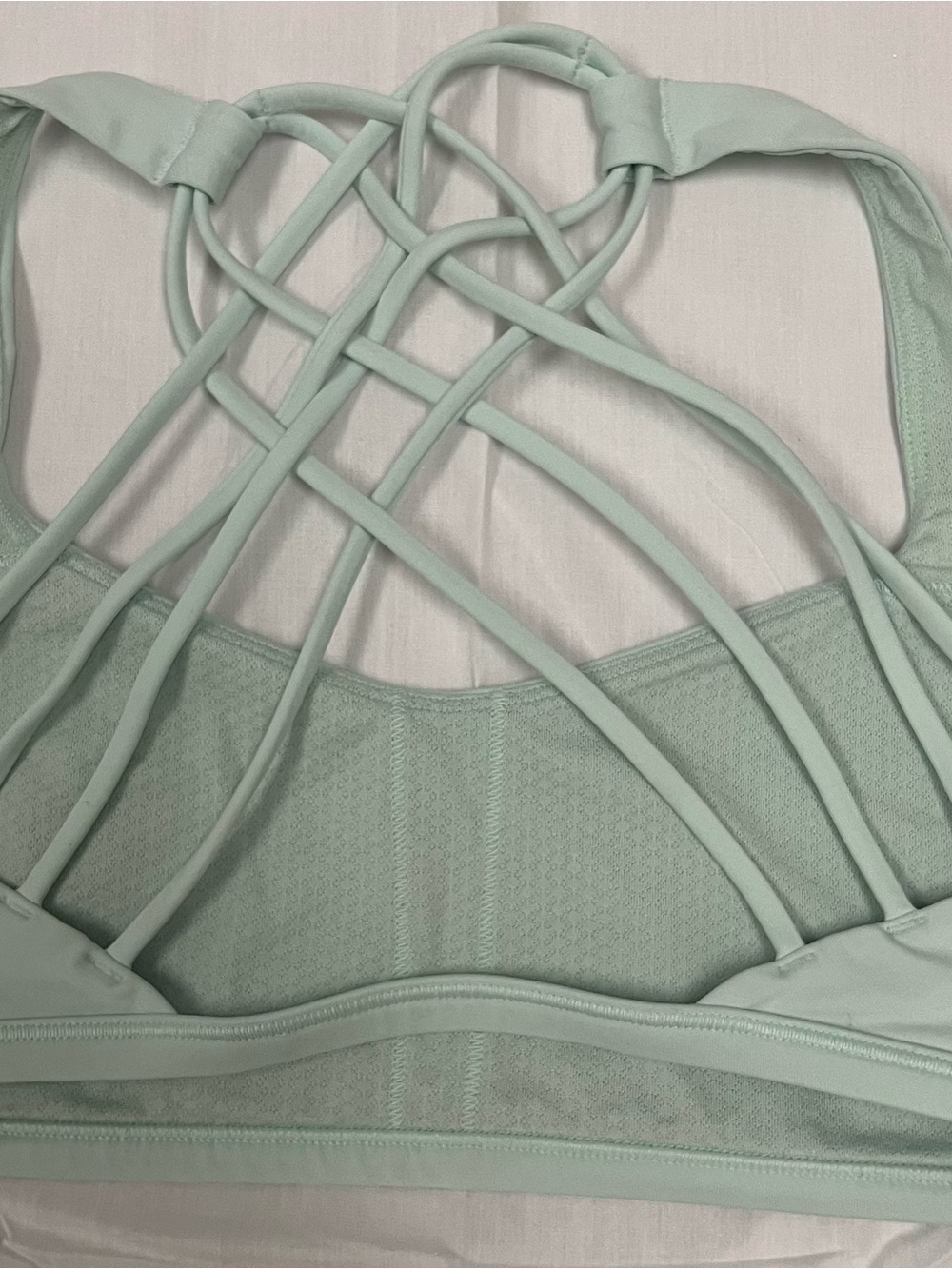 lululemon athletica Mint Green Strappy Back Sports Bra - Picture 2 of 6